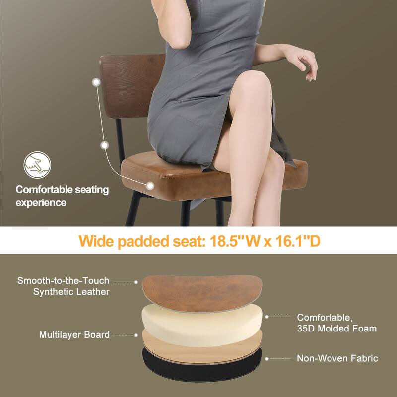 26"/ 29" Faux Leather Swivel Counter/ Bar Stools Set of 2/3