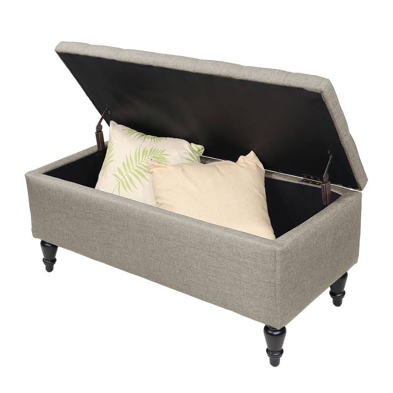 Maypex 38" Fabric Upholstered Tufted Storage Bench