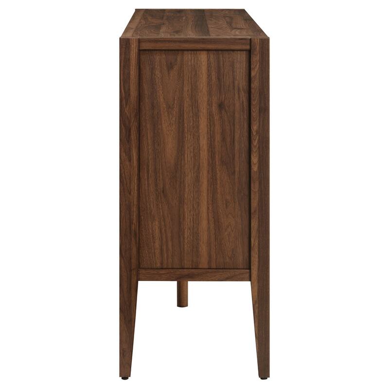 Nell 72" Glass Door Sideboard Storage Display Cabinet