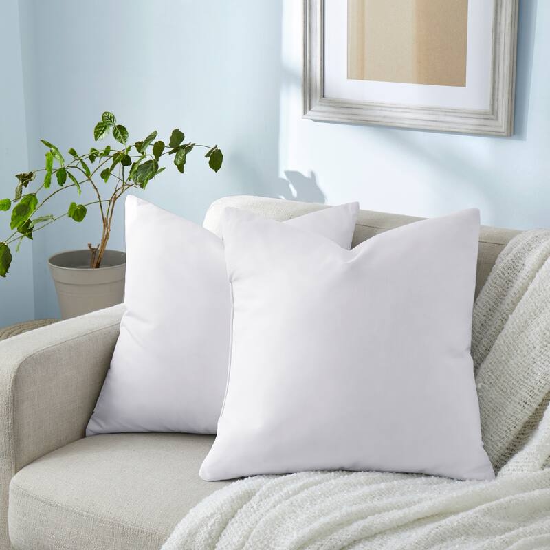 Set of 2 Decorative Throw Pillow Insert Quilting, Sofa Pillow Insert