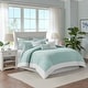 preview thumbnail 2 of 12, Harbor House Coastline Aqua Cotton Duvet Cover Set