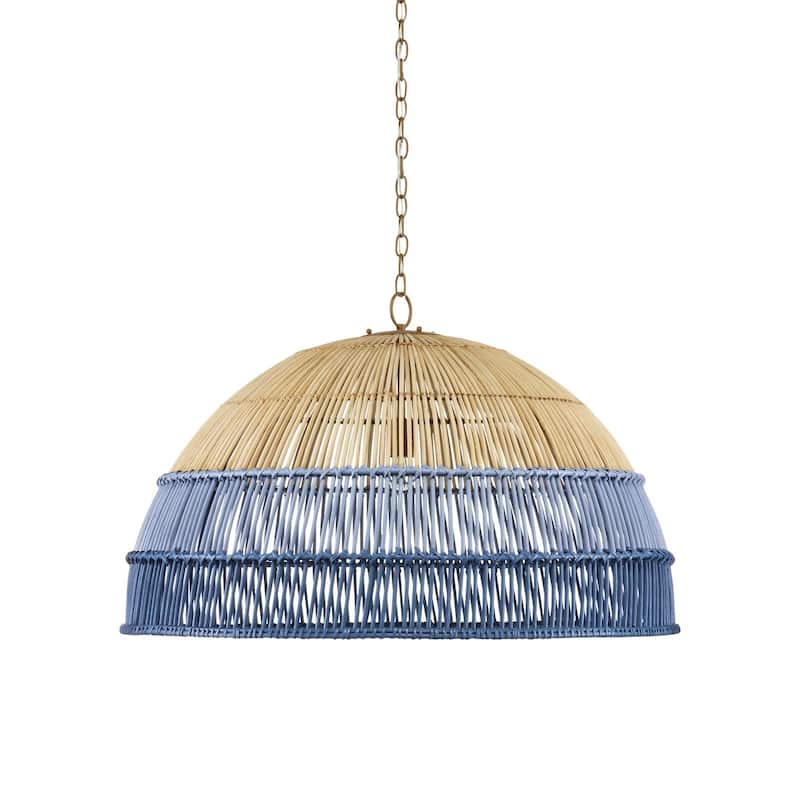Currey & Company Senjyo Blue Pendant - 23.75"h x 36.25"dia