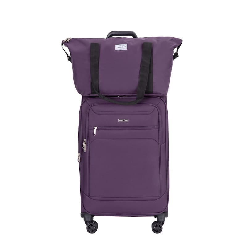 Carry On Luggage Sets 3 Piece, Softshell Lightweight Durable Suitcase with Spinner Wheels and Alloy Zipper, for Men Women