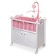 preview thumbnail 7 of 17, Badger Basket Cabinet Doll Crib with Bedding and Personalization Kit