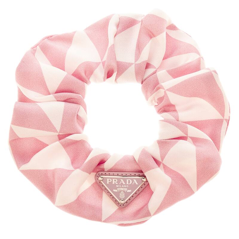 Prada Scrunchie - Pink and White