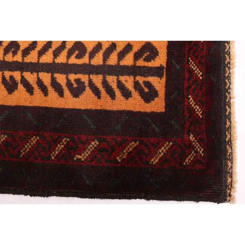 ECARPETGALLERY Hand-knotted Teimani Burnt Orange Wool Rug - 3'7 x 6'7