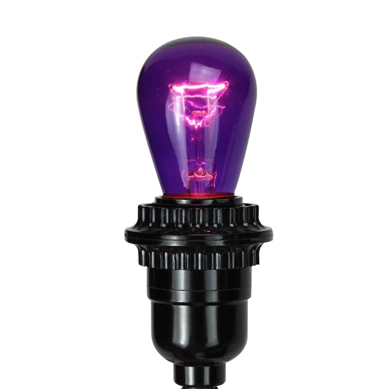 Pack of 25 Incandescent S14 Purple Christmas Replacement Bulbs - 3.25"