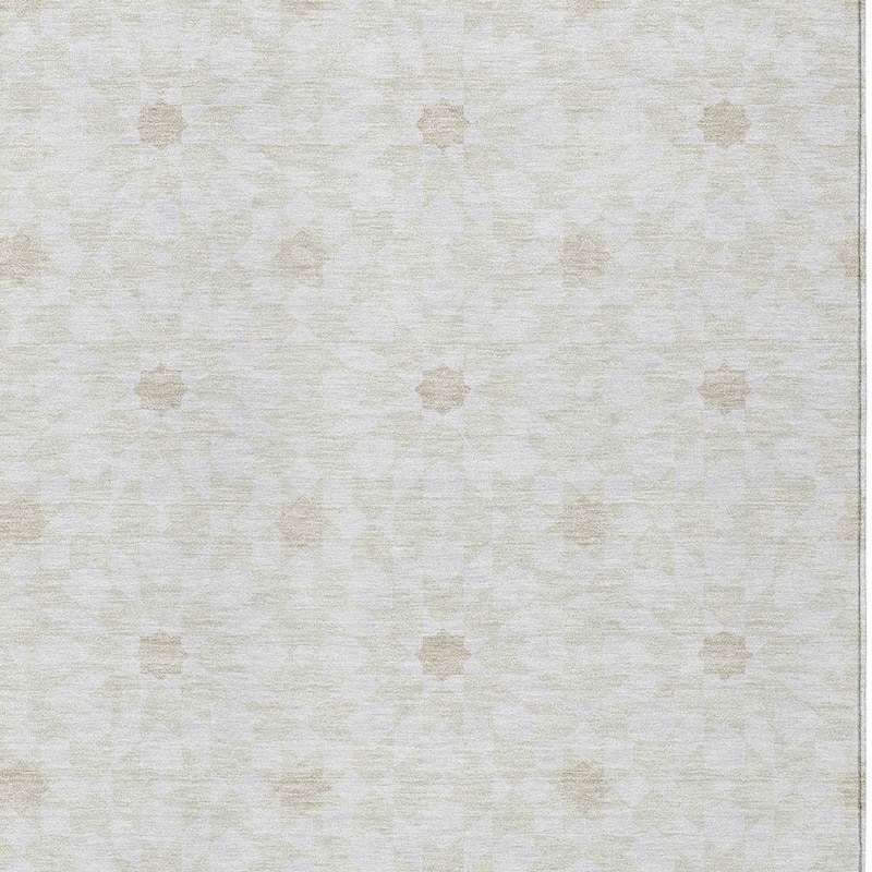 HomeRoots Floral Medallion Transitional Rectangle Outdoor Rug