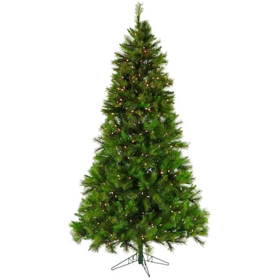 Fraser Hill Farm Canyon Pine 7.5-foot Christmas Tree, Clear LED