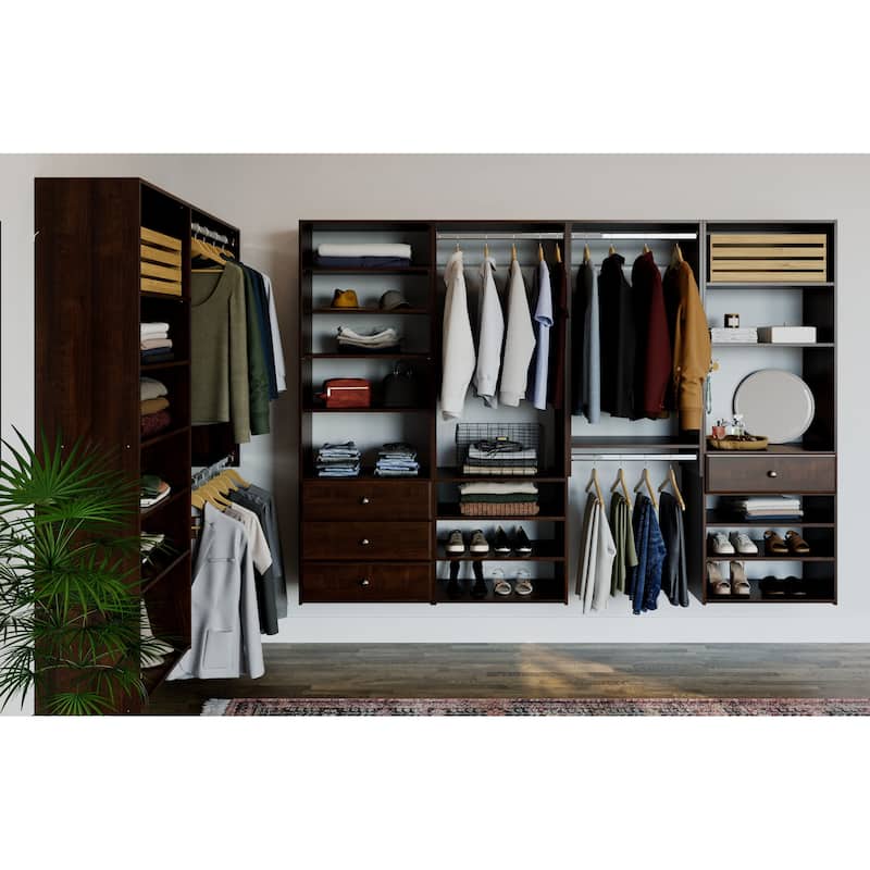 Easy Track Select Laminate Closet Tower Kit