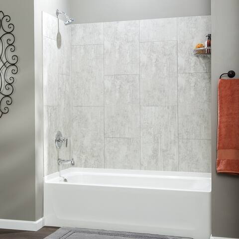 Palisade 25.6 in. x 14.8 in. Tile Shower and Tub Surround Kit