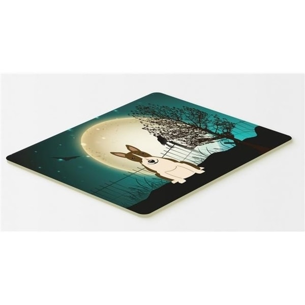Carolines Treasures BB2326CMT Halloween Scary Bull Terrier Dark Brindle Kitchen or Bath Mat 20 x 30