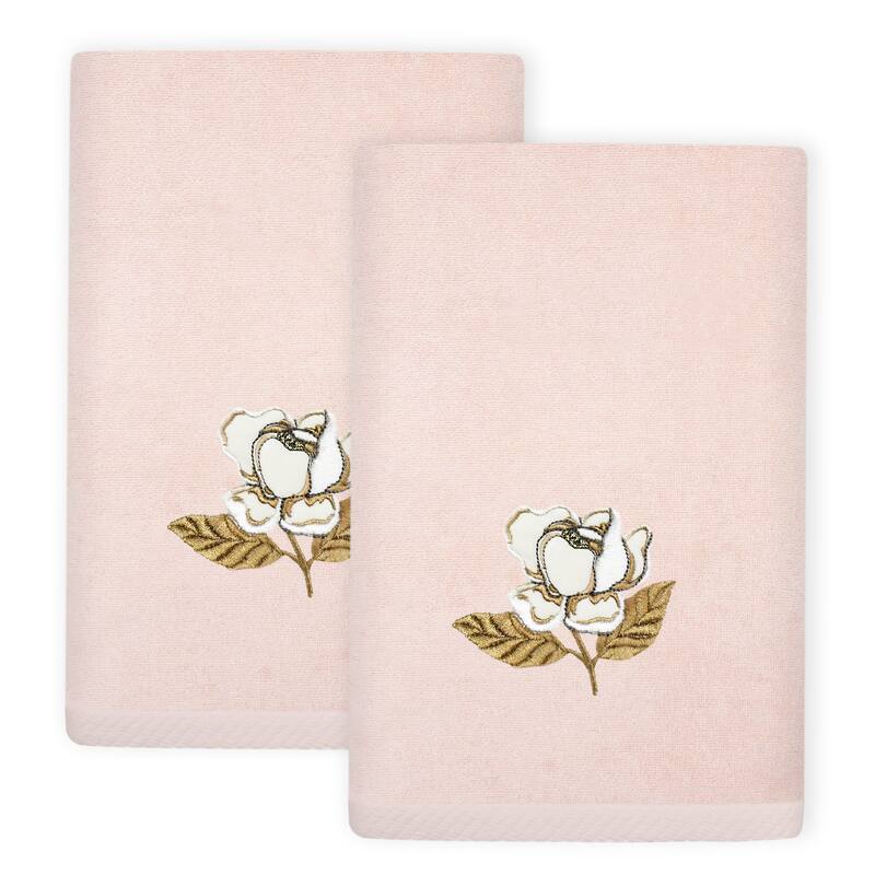 Authentic Hotel and Spa Maggie 2 PC Fingertip Towel Set - Blush