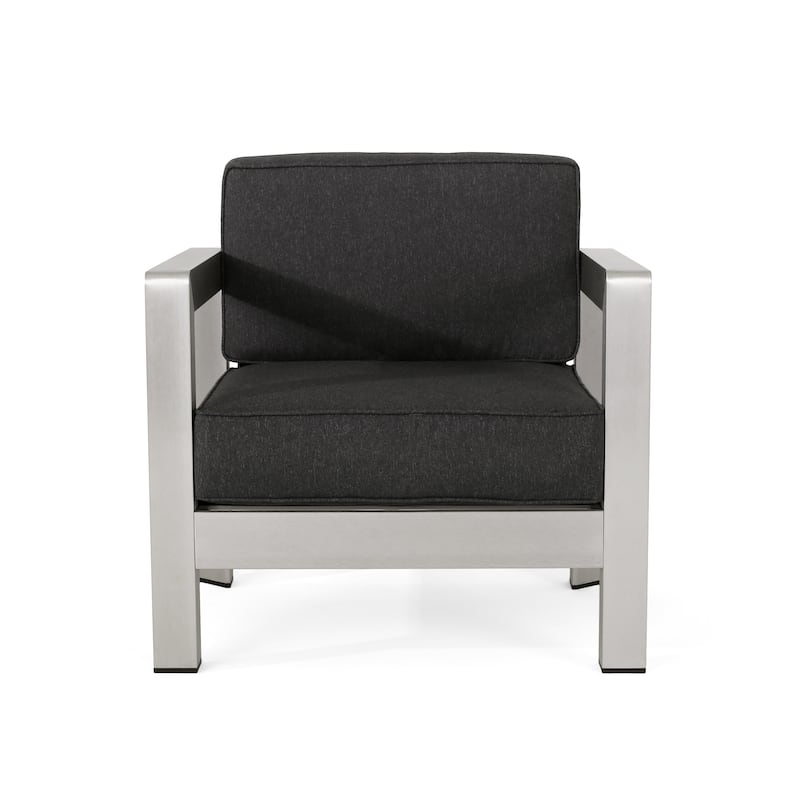Aviara Outdoor Aluminum Club Chairs (Set of 4) by Christopher Knight Home