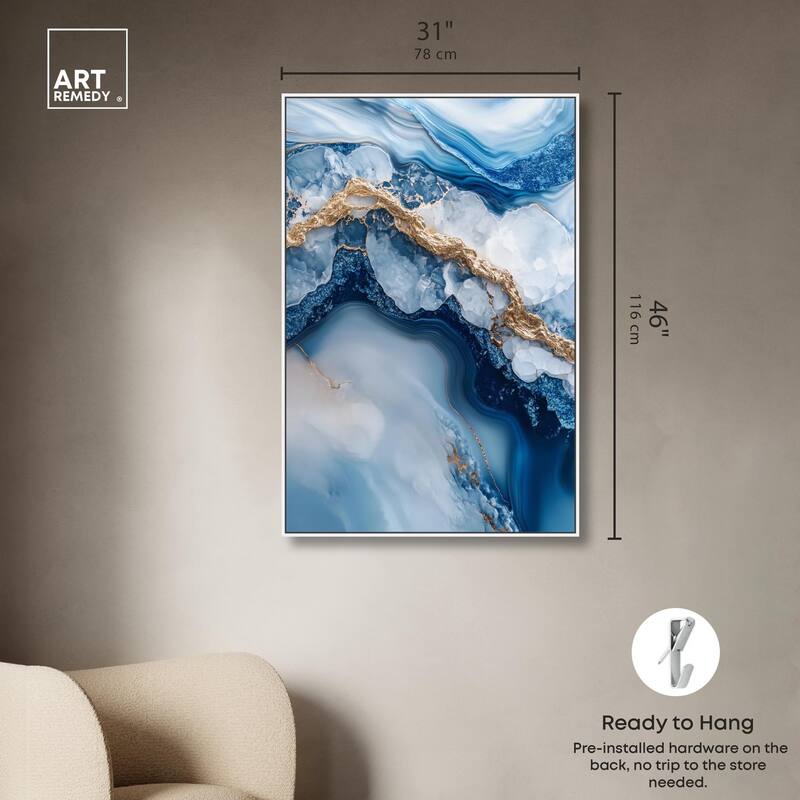 Molten Topaz II Canvas by Art Remedy