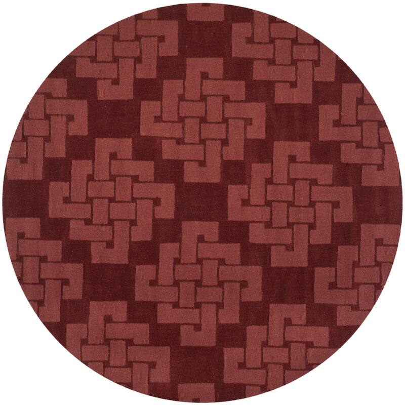 Martha Stewart by SAFAVIEH Knot Wool Rug - 8' x 8' Round - Ceiling Wax - Runner/Round
