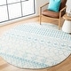 preview thumbnail 92 of 92, SAFAVIEH Tulum Giorgina Rustic Moroccan Boho Tribal Rug 6'7" Round - Ivory/Turquoise