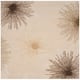 SAFAVIEH Handmade Soho Miyase Modern Burst New Zealand Wool Rug - 6' x 6' Square - Beige
