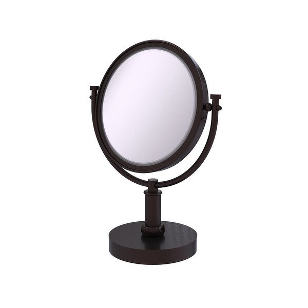 Allied Brass 8-in Vanity Top Make-Up Mirror 4X Magnification