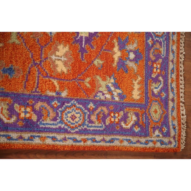 Heriz-Serapi Oriental Accent Rug Handmade Grey Wool Carpet - 3'0"x 4'11"