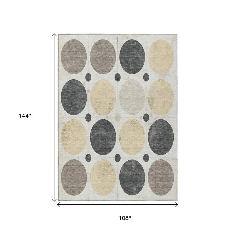 HomeRoots Geometric Transitional Rectangle Outdoor Rug