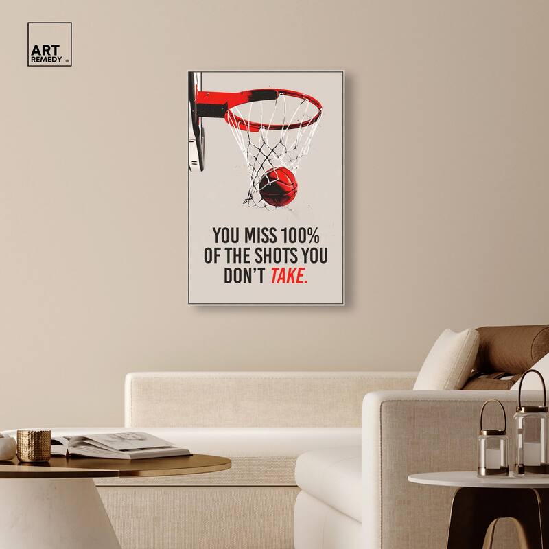 The Shots You Take Hoop Canvas by Art Remedy