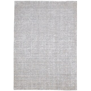 Neon 6x9 Rug One of a Kind Hand-Woven Modern 6' x 9' Solid Jute Grey Rug - 6' x 9 ...
