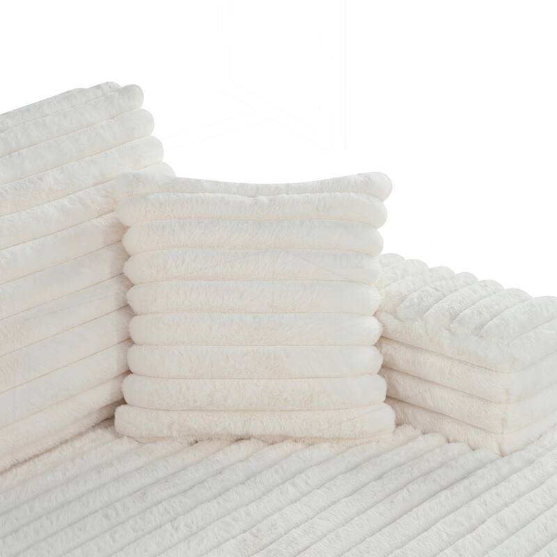 Comfortable Oversized Sofa with Plush Pillows for Relaxing Moments