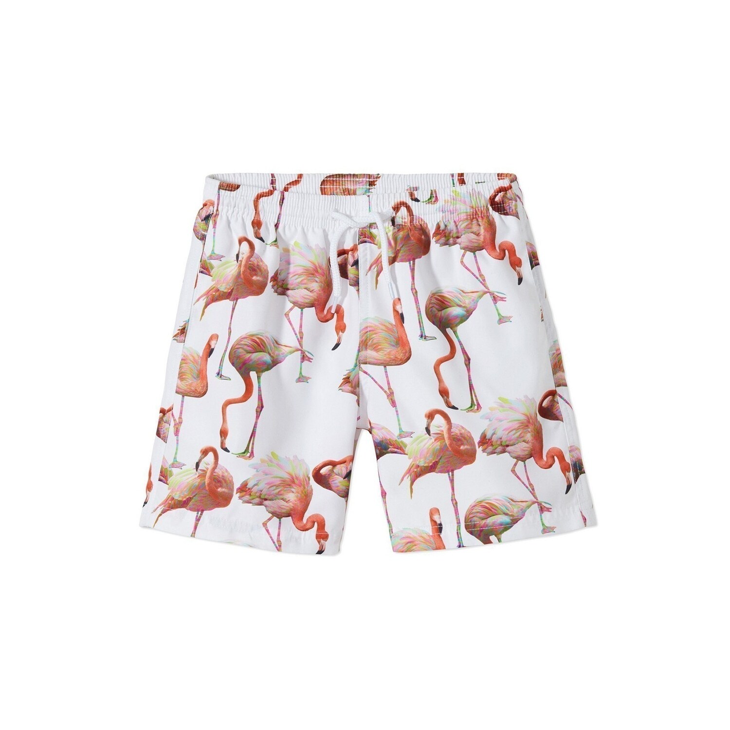baby boy flamingo swim trunks