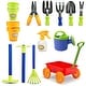preview thumbnail 1 of 4, Dimple Garden Wagon & Tools 15-Piece Play Set – Outdoor Toy Gardening Kit for Toddlers and Kids, Sandbox, or Beach Play, Ages 3+ 2-4 Years - Multi