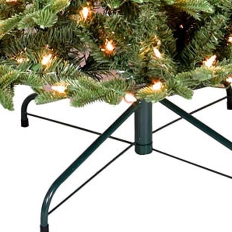 HomeRoots 4' Pre Lit Full Pine Christmas Tree - Green - 40.00 in. x 48.00 in. x 40.00 in.