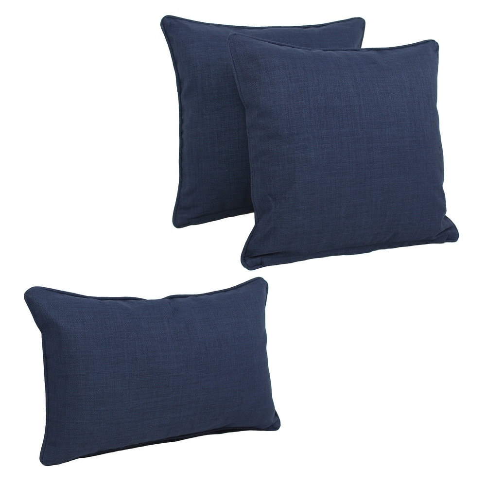Blazing Needles Delaney 3-Piece Indoor/Outdoor Throw Pillow Set