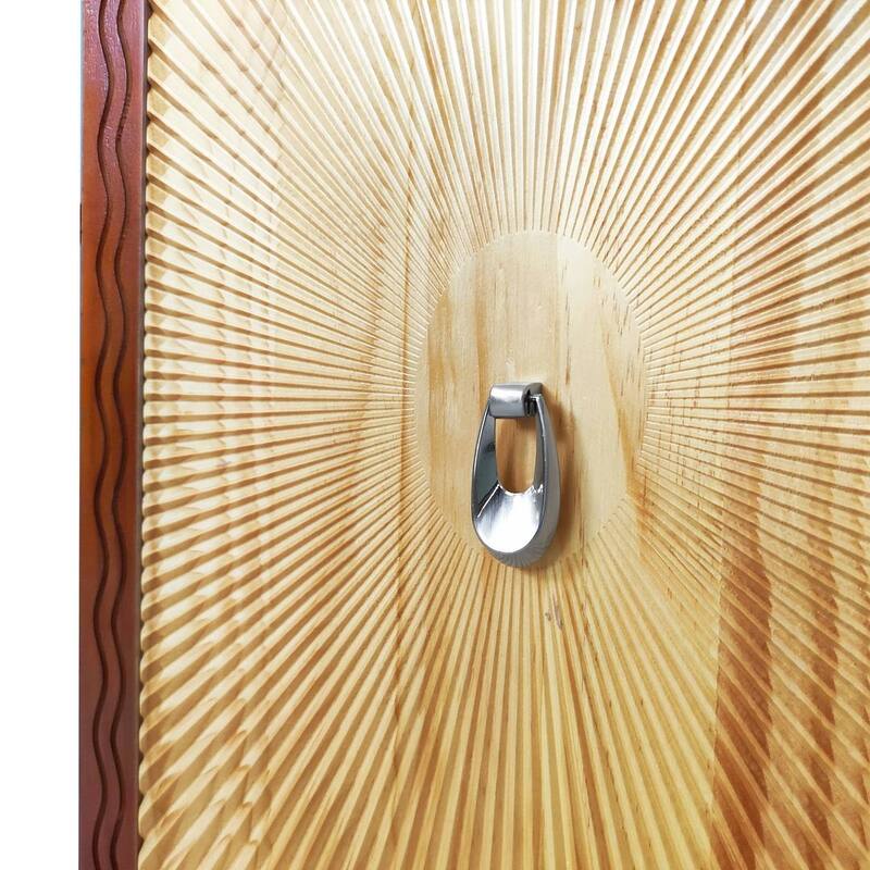 60" Vintage 4 Door Carved Pattern Buffet/Sideboard