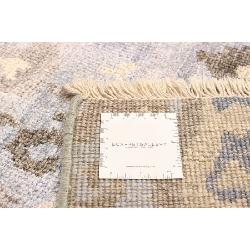 ECARPETGALLERY Hand-knotted Heritage Grey Silk Rug - 5'4 x 7'8