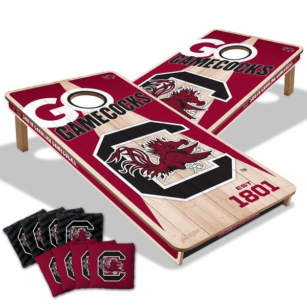 slide 2 of 6, South Carolina Gamecocks NCAA 2x4 Cornhole Board Set Include Carrying Case