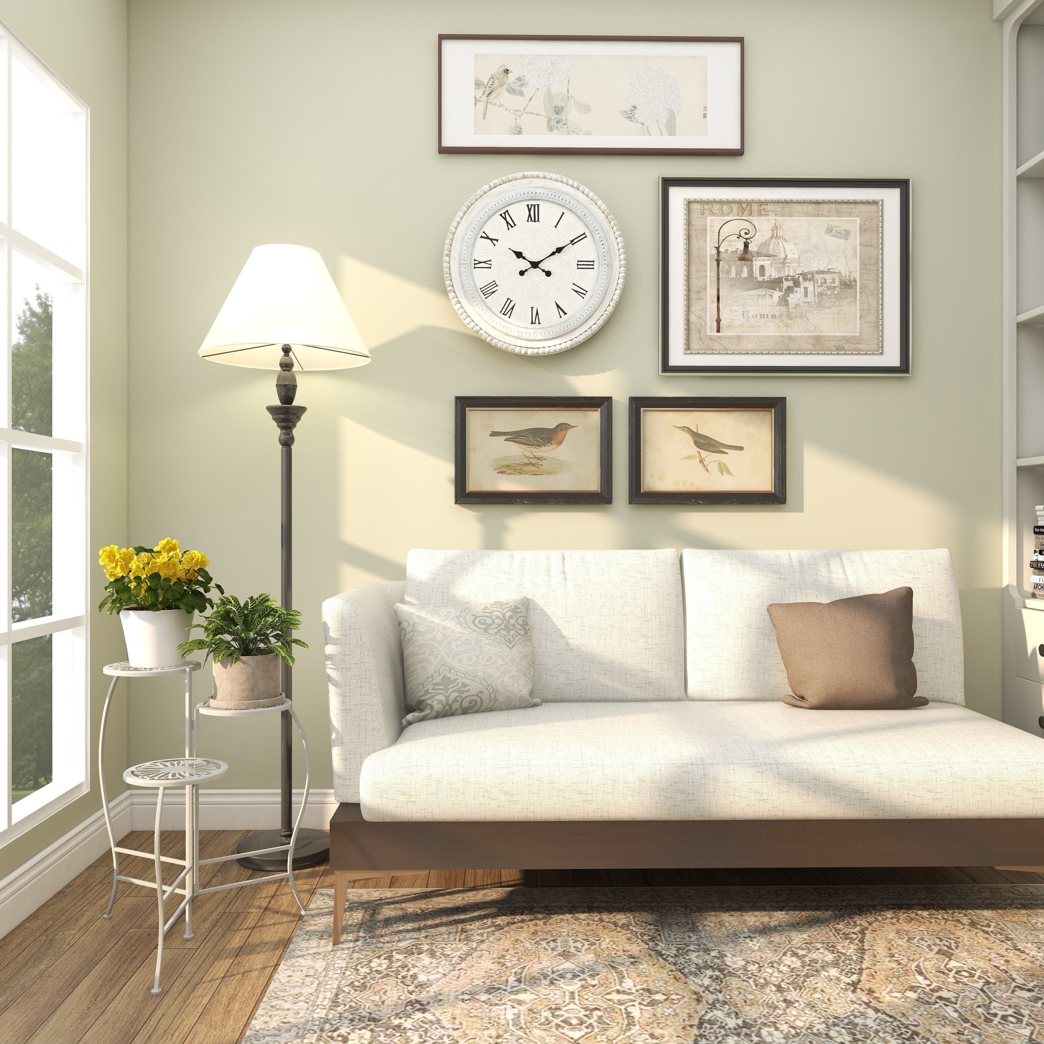 White or Black Metal 3-Tier Indoor Outdoor Floral Stand-image