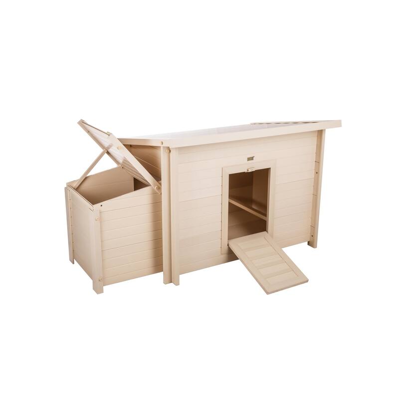 New Age Pet® ECOFLEX® Composite Fontana Outdoor Chicken Coop-Barn in Tan