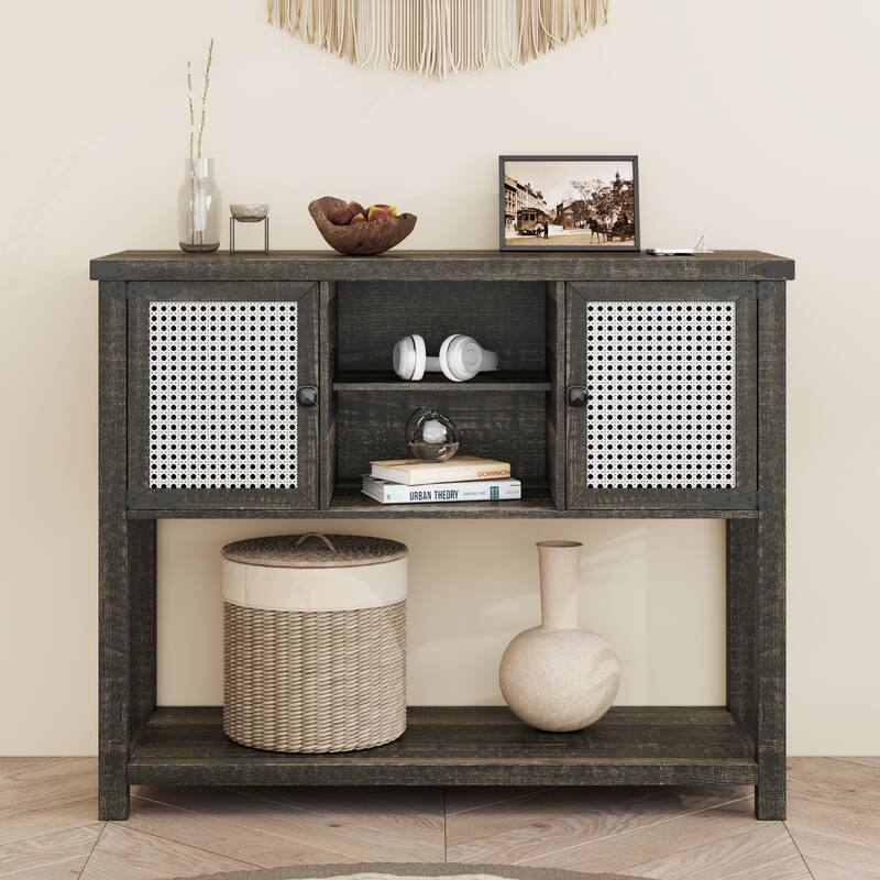 39"Wide Console Table - Antique Oak