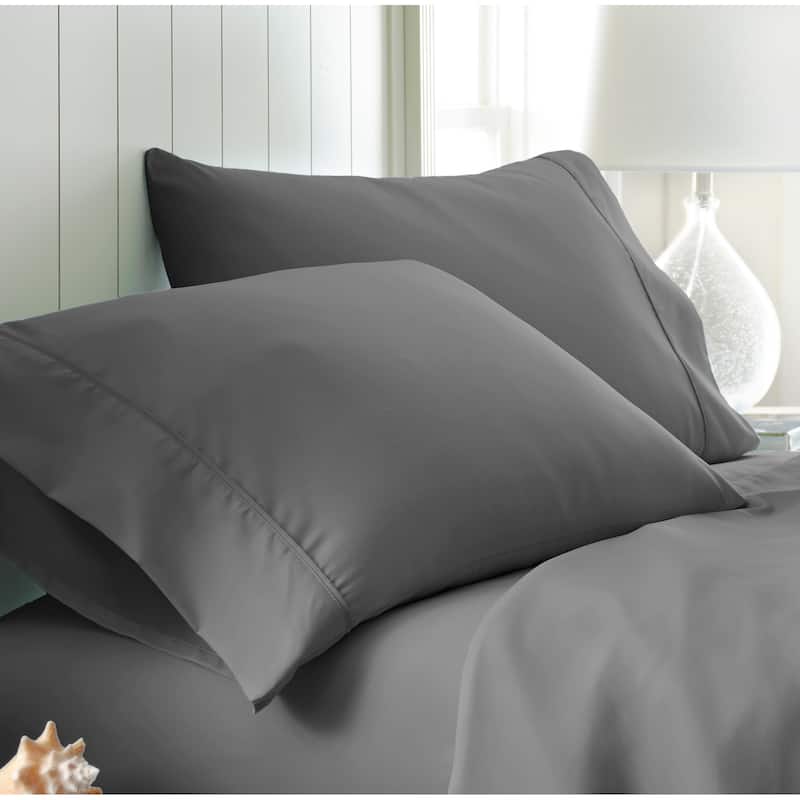 Home Collection Premium Ultra Soft 2-piece Microfiber Pillowcase Set - Standard - gray