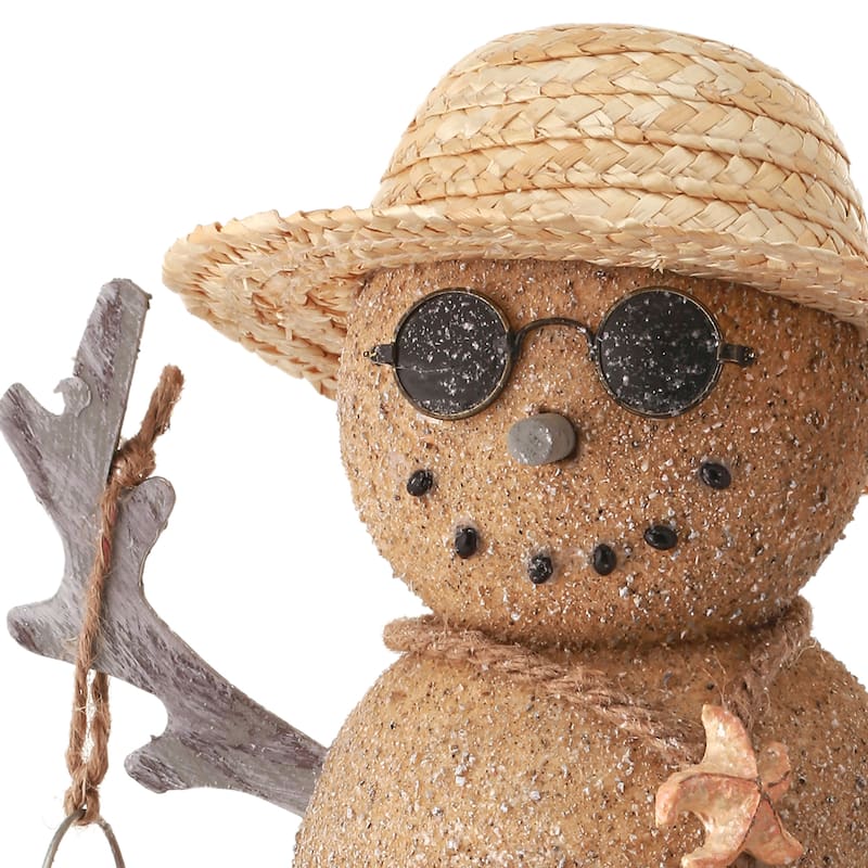 13" Sand Seashore Dude Snowman