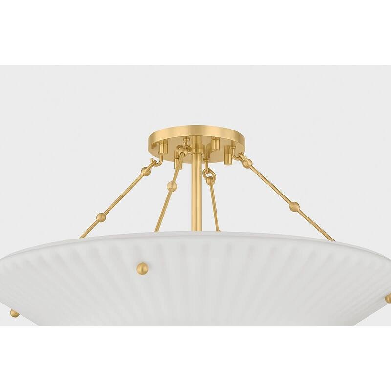 Hudson Valley Lighting 7013 Loburn 3 Light 20" Wide Semi-Flush Ceiling