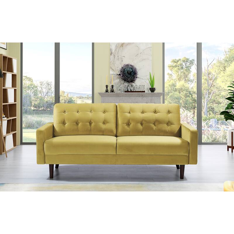 Carson Carrington Ingalund Velvet Tufted Sofa