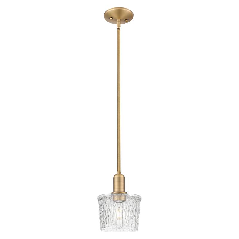 Innovations Lighting Endless Possibilities Arcadia - Niagara - 1 Light 7" Stem Hung Mini Pendant - Brushed Brass