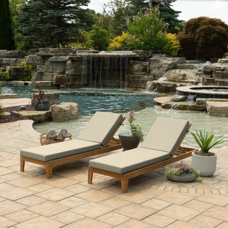 ARDEN Foam Outdoor Chaise Lounge Cushion, 21 x 72
