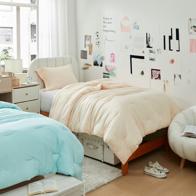 Calm Cool Collection® - Coma Inducer® Oversized Comforter Set - Twin XL - Linen Beige