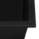 preview thumbnail 4 of 9, Ruvati 22 x 20 inch epiGranite Drop-in Topmount Granite Composite Single Bowl Kitchen Sink - Midnight Black - RVG1022BK