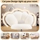 preview thumbnail 22 of 22, Armless Desk Chair Makeup Vanity Chair with Wheels and Adjustable Height Office Chair Criss Cross Cross-Legged Chair