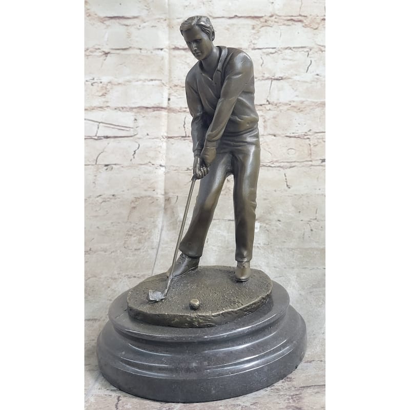 Ben Hogan Male Golfer Sports Memorabilia Golf Club Art Pga Bronze Marble Figure