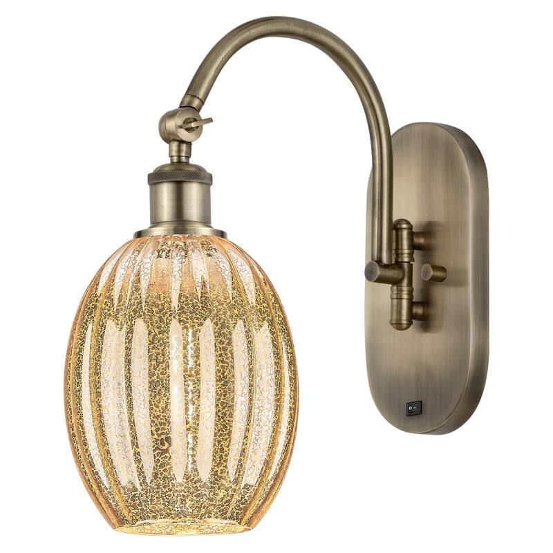 Innovations Lighting Endless Possibilities Ballston - Preston - 1 Light 6" Bulb Shade Swiveling Sconce - Antique Brass/Mercury
