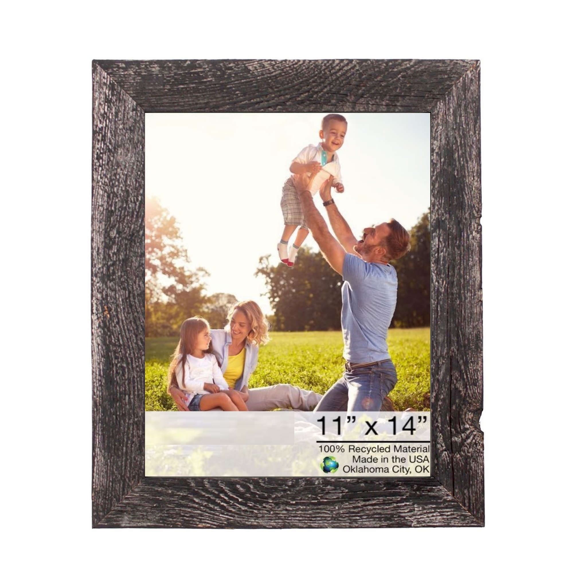 11X14 Rustic Smoky Black Picture Frame With Plexiglass Holder 11X14 Rustic Smoky Black Picture Frame With Plexiglass Holder